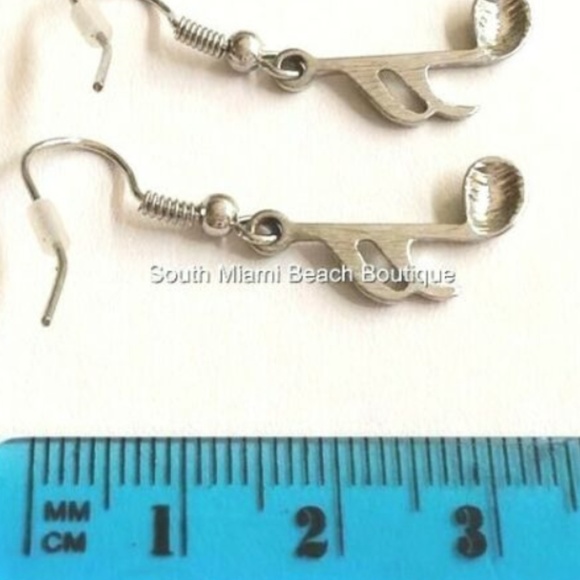 Silver Music Note Earrings Hypoallergenic Singer - Picture 8 of 8